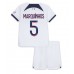 Paris Saint-Germain Marquinhos #5 Bortedraktsett Barn 2023-24 Korte ermer (+ Korte bukser)